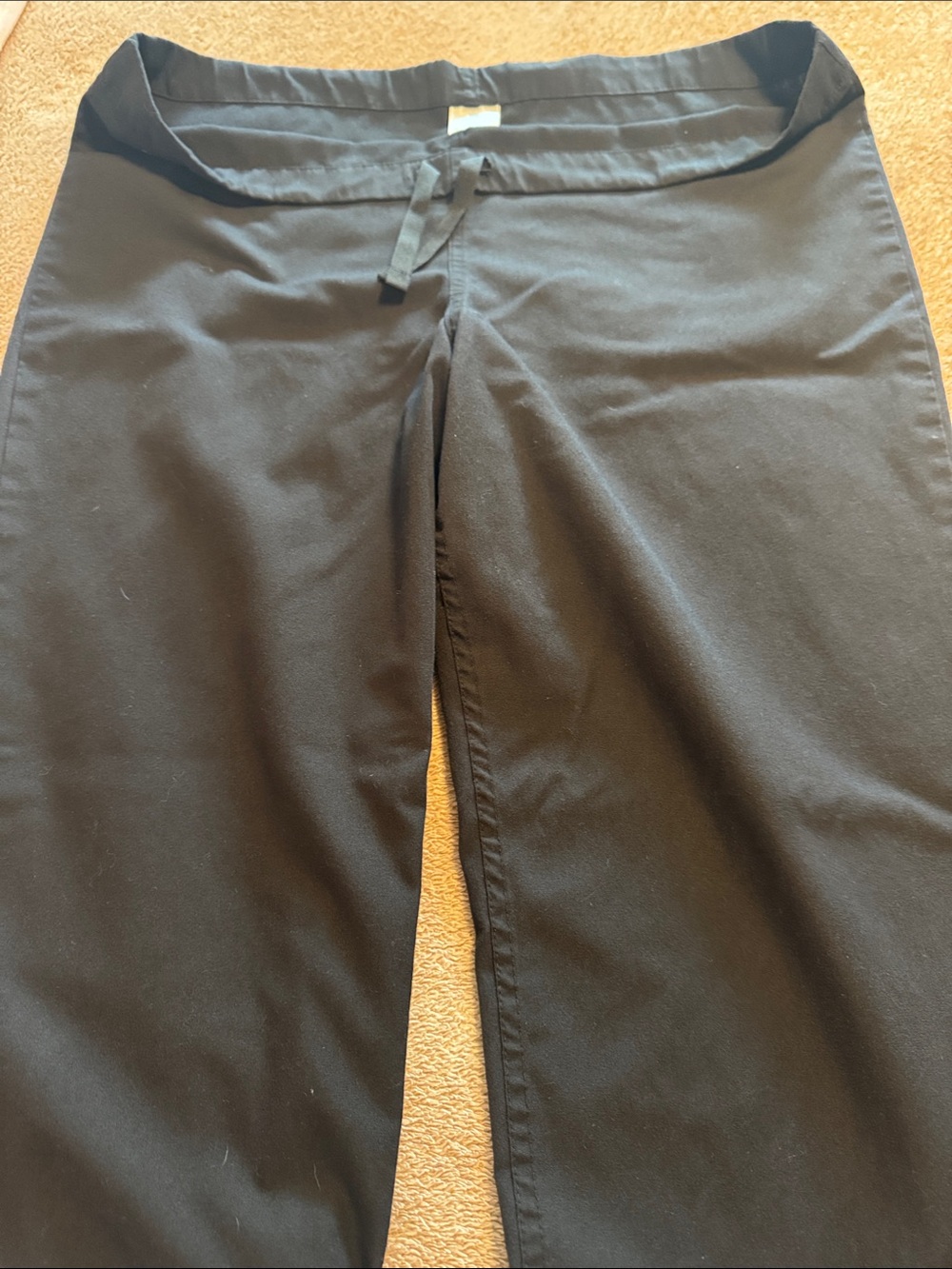 Unisex  Black Drawstring scrub Pants - Classic Comfort